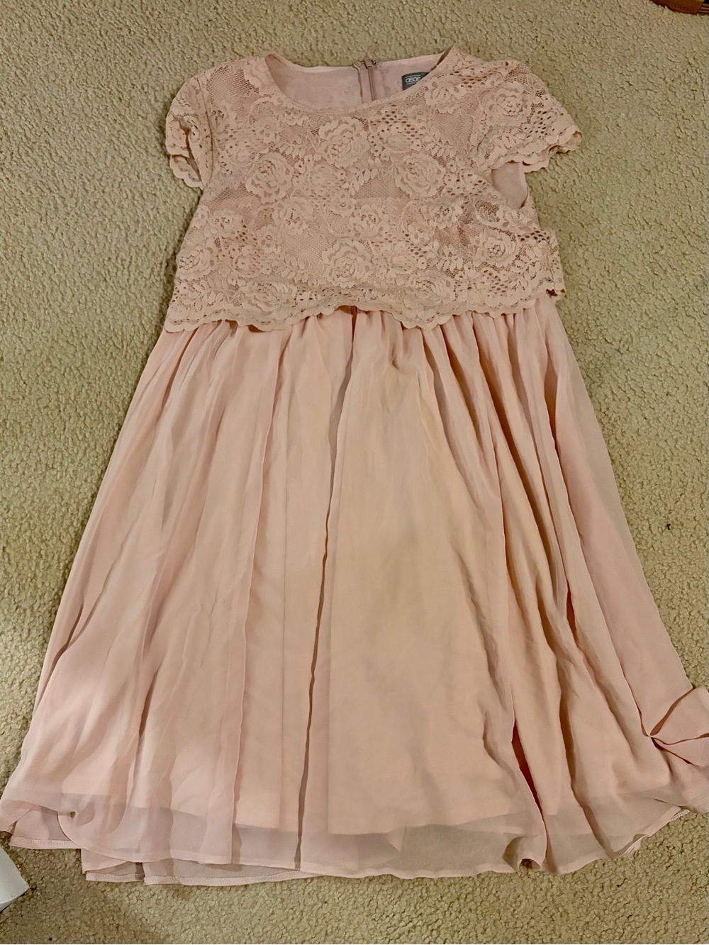 ASOS Blush Pink Lace Bodice Dress